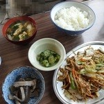 銀作亭 - 肉ヤサイみそ炒め定食600円