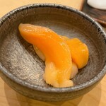 鮨 しゅん輔 - 北海道から届いた青柳です。恐らく根室かな？