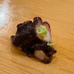 鮨 しゅん輔 - 煮蛸は本山葵でいただきます