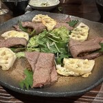 神蔵 - ミスジ大根ポン酢挟み、蓮根チーズソテー