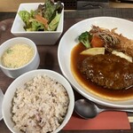 カジュアルダイニング Bon - ハンバーグ　＆　エビフライ　定食①