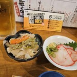 立呑み処 おかわり - 鯨ベーコン&筍煮付け