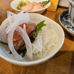 立呑み処 おかわり - カジキマグロ生ハム仕立て？名前正確ではないです(-人-;)めっちゃ旨