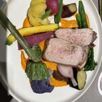 Gracia - 林SPFの豚ロース　鎌倉野菜　ロメスコソース添え