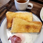 shiki - トーストとベーコンエッグ