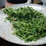 黄金屋 - 豆苗の炒めもの
