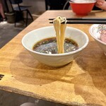 麺尊 RAGE - 昆布水つけ麺＠1,300円（税込）