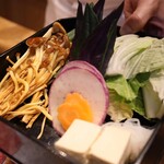 すき焼き十二天 - 本日のA5黒毛和牛と野菜