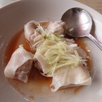 龍の子 - ネギ油がけ水餃子