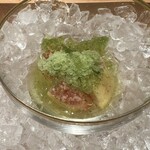 鈴田式 - 無花果　大葉　レモンのソルベ