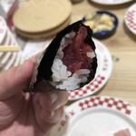 スシロー - インド鮪の中落ち手巻き