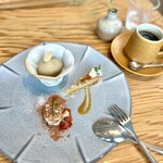 OoSORA - 有機バナナと塩キャラメルのタルト・有機ココアのティラミス・ほうじ茶のジェラート