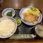 みその - 料理写真:ポークソテー定食。