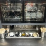 楊國福 麻辣燙 - 調味料コーナー