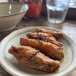 謝苅そば - 手羽先唐揚げ