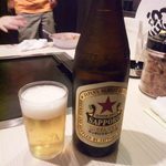 竹とんぼ - 2014.8. 瓶で赤星　他にエビス、キリンラガー、一番搾りと瓶は種類豊富