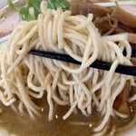 麺饗 松韻 - 中華そば(こってり)麺アップ