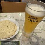 CURRY CAFE - 生ビールと、豆のなんやったかな