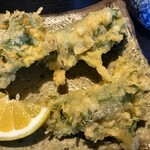 凡味 そばきり - ほたての大葉揚げ