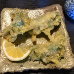 凡味 そばきり - ほたての大葉揚げ