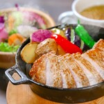 レストラン BIG LOG - 【空知の豚ロ－ス肉スキレットポークステーキ】