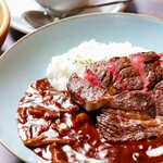 レストラン BIG LOG - 【ビーフステーキとじっくり煮込んだハッシュドビーフ】