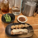 串焼酒場 さとり 淵野辺本店 - ぼんじりとささみ明太マヨ