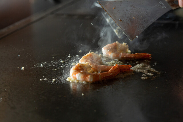 ガーリックシュリンプ/Teppanyaki Garlic shrimp