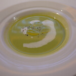 リストランテ・マッサ - グリーンピースの冷製スープ