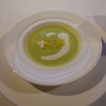 リストランテ・マッサ - グリーンピースの冷製スープ