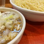 めん和正 - ✅つけ麺中盛り(1.5玉)¥950
      　※今回も定番の『ネギ多め』も申告❣️