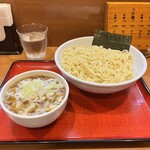 めん和正 - ✅つけ麺中盛り(1.5玉)¥950
      　※今回も定番の『ネギ多め』も申告❣️