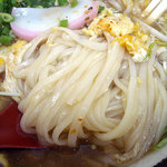 まつのや - 「稲庭卵とじにゅうめん（大盛）」麺