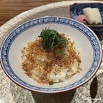 日本料理 とくを - 揚げちりめんじゃこと刻み大葉のごはん