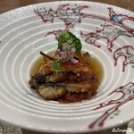 日本料理 とくを - 焼きたの鰻と胡瓜の鰻冊