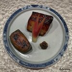 日本料理 とくを - 銀鱈の味噌漬焼と蓬麩田楽