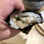 スシロー - ズワイの手巻き。これの海苔も最高級！