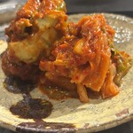 배고파  - 箸休めのアボカド白菜キムチ