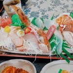 ヤマタ家 - 刺身アップ  (๑و>ᗨ<)وｸｩ~~~