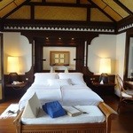 PANGKOR LAUT RESORT - 寝室　ちょっと小さいですね