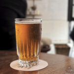 バーガーマニア - コラボクラフトビールも美味しかった。小麦の香ばしさが最高です。