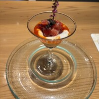 鳥取和牛専門店 大山 不二家 心斎橋本店 - マグロ、とろろ丼の具のようなもの⁇。