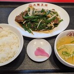 大阪王将 - レバニラ定食