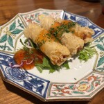 ななくさ食堂 - 渡りガニ米粉のミニ春巻き