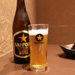 みよ田 - サッポロ黒ラベル(中瓶)570円(2025年5月)