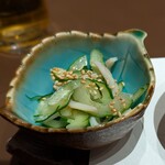 みよ田 - そば屋におまかせコース：塩いか胡瓜(2025年5月)