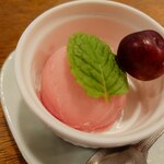 釜めし菜時記 さき亭 - サクランボのシャーベットアップ
