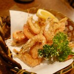 釜めし菜時記 さき亭 - 追加②四万十川産川エビから揚げ680円、うまし！