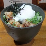 やきとり 正や - やきとり丼温玉のっけ