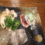 かつ吉 - 三種盛り